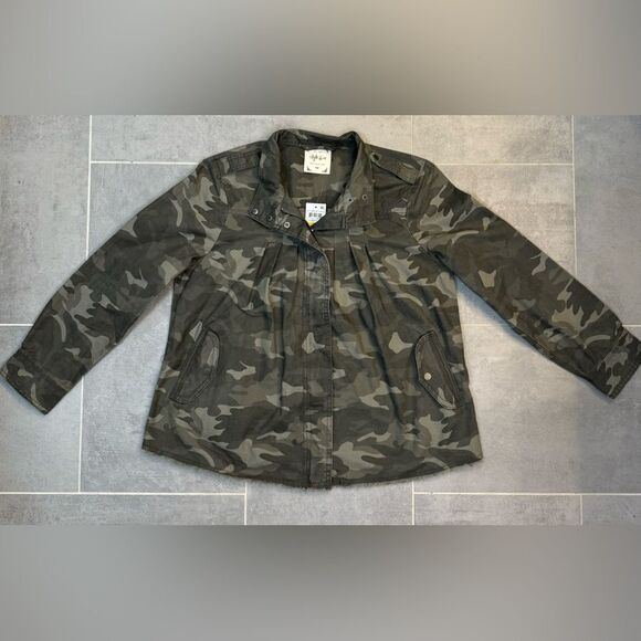 Style & Co. Women’s Camo Print Cotton Jacket Size PM NWT - Picture 4 of 13